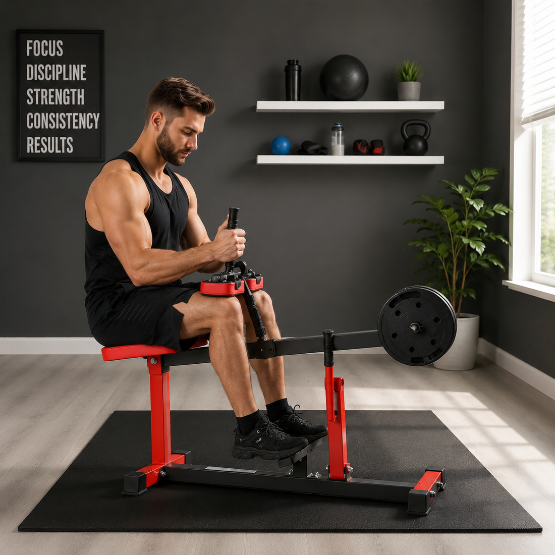 Build Stronger Legs with the Adjustable Steel Seated Calf Raise Machine