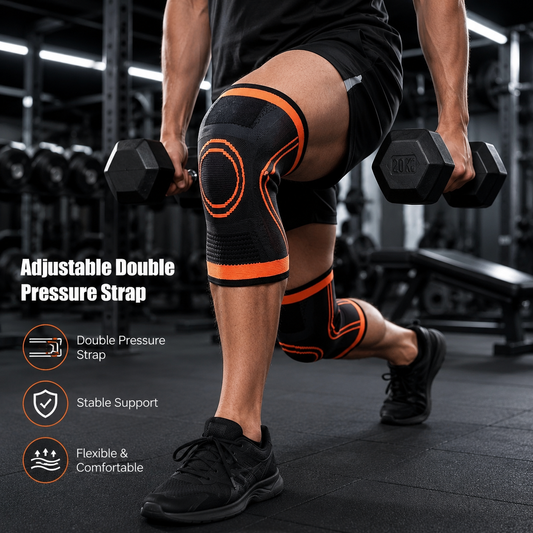 FitSynca Adjustable Knee Support Brace | Compression Wrap