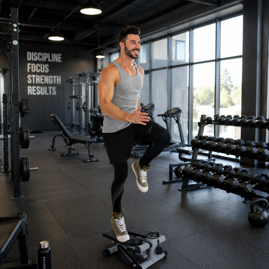 FitSynca Mini Step Machine with Resistance Bands