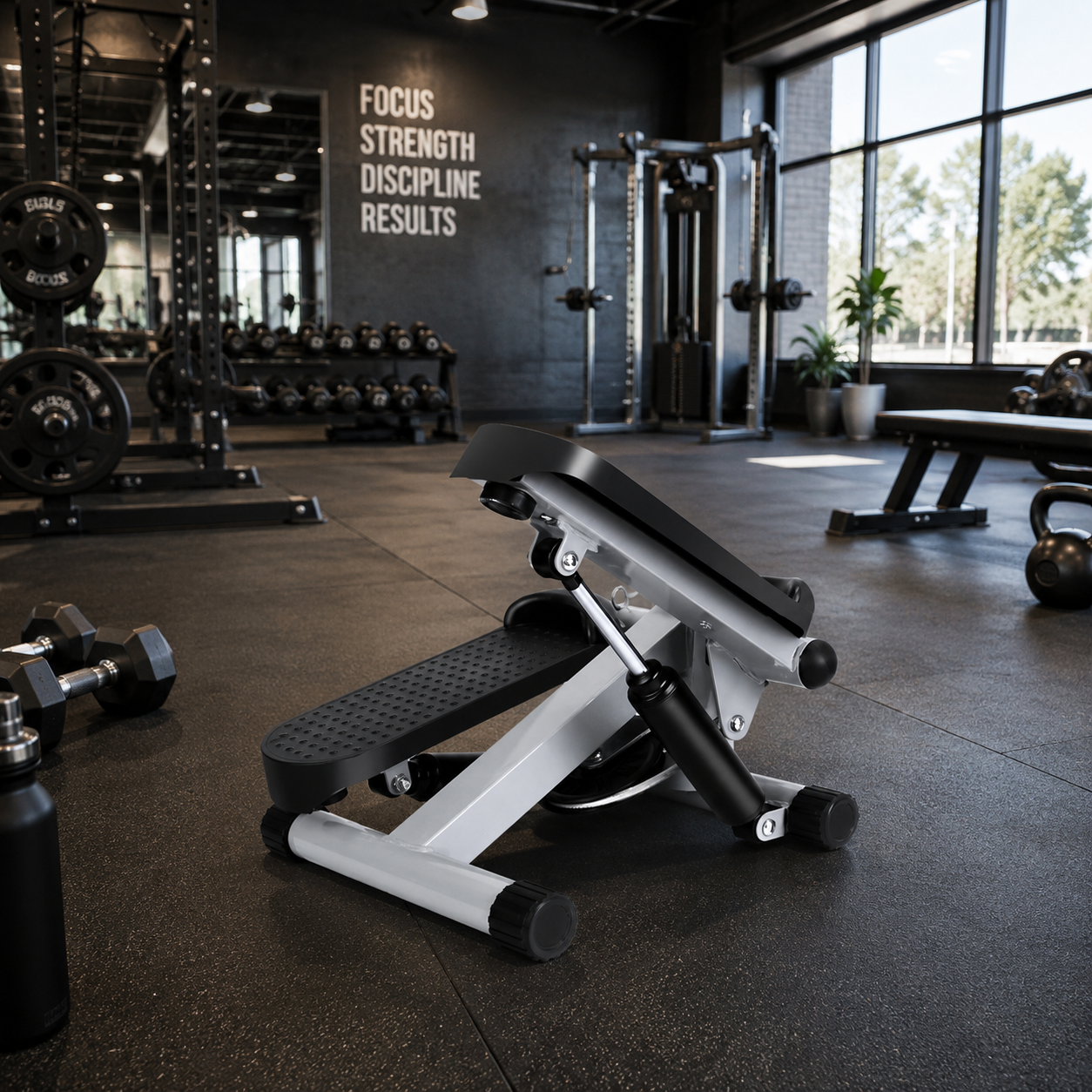 FitSynca Mini Step Machine with Resistance Bands