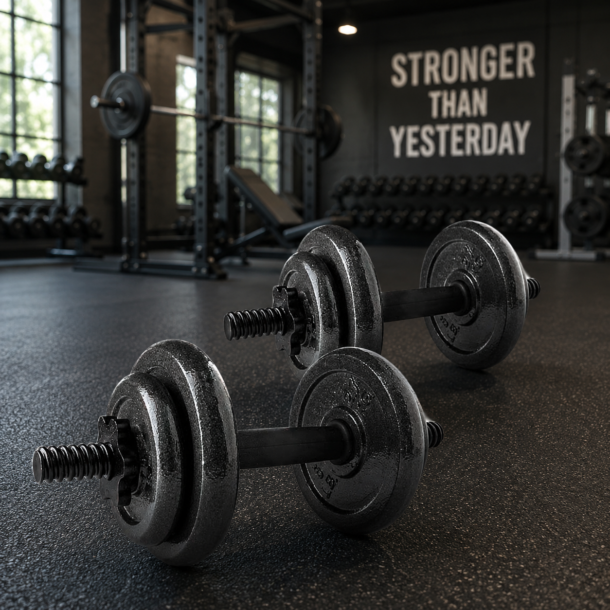FitSynca 40 LB Adjustable Dumbbell Set