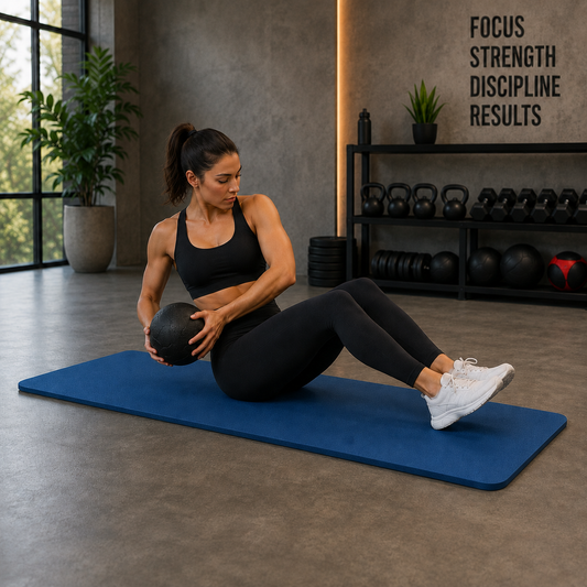 FitSynca Large Exercise Mat — 78×51" | 10mm Thick
