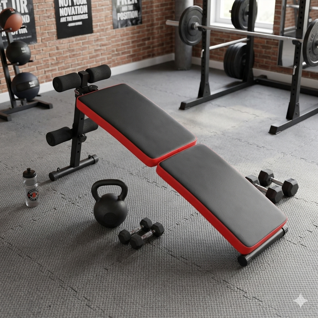 FitSynca Adjustable Foldable Fitness Bench | Home Gym