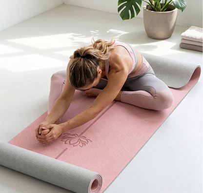 FitSynca Extra Thick Yoga Mat | TPE | Carrying Bag Included